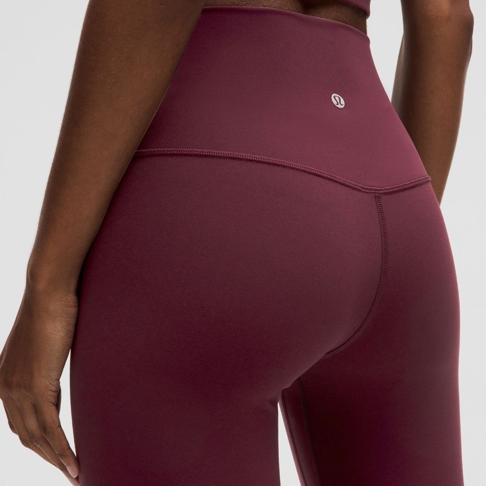 Lululemon Align HR pant 25” size 6 Garnet